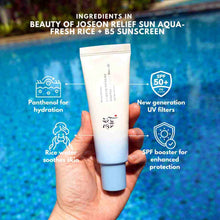 Load image into Gallery viewer, Beauty of Joseon Relief Sun Aqua Fresh Rice + B5 SPF 50+ PA++++ - 50ml