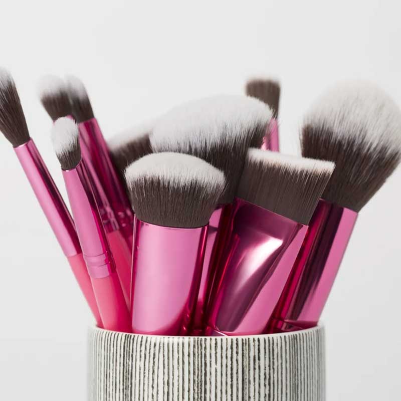 BH Cosmetics Midnight Festival 10 Piece Brush Set - Pink
