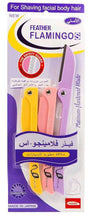 Load image into Gallery viewer, Feather Flamingos Facial Razor