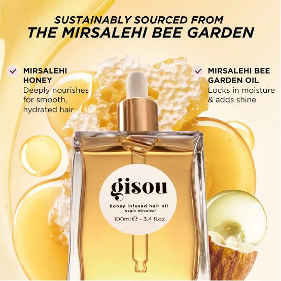 Original Gisou Honey Infused Hair Oil 100ml – Imported Hair Oil for Dry and Frizzy Hair in Pakistan
