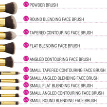 Load image into Gallery viewer, BH Cosmetics - Sculpt and Blend 10 Piece Brush set
