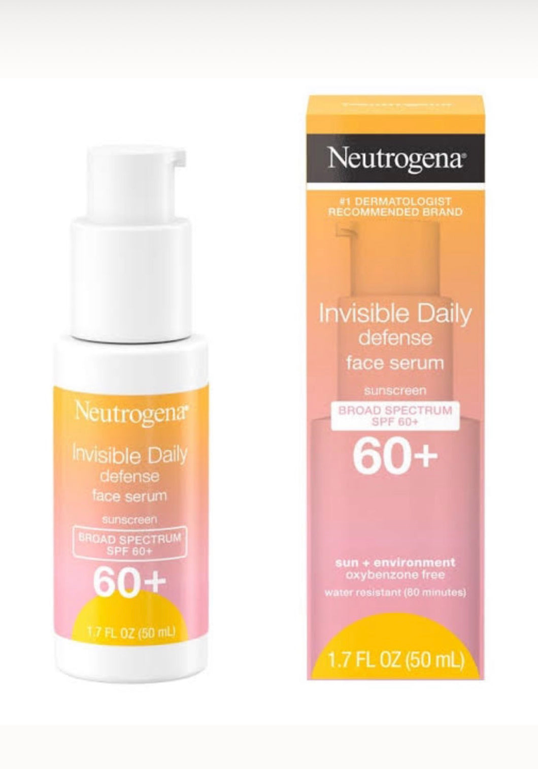 Neutrogena Invisible Daily Defense Face Serum SPF 60+