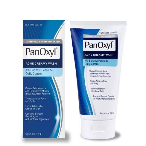 PanOxyl Acne Creamy Wash Benzoyl Peroxide 4% Daily Control - 170g